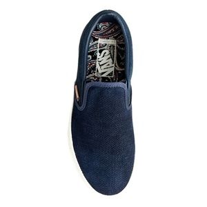 Vans classic slip-on sneakers in textured suede